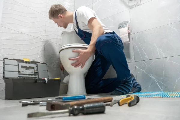 a male plumber uncloging a sink from Real and Actual in Katy, TX - Katy TX