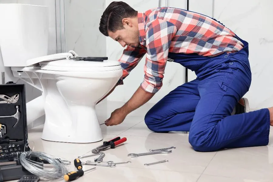male plumber fixing a sink pipe from Real and Actual in Leander, TX - Water Heater Repair